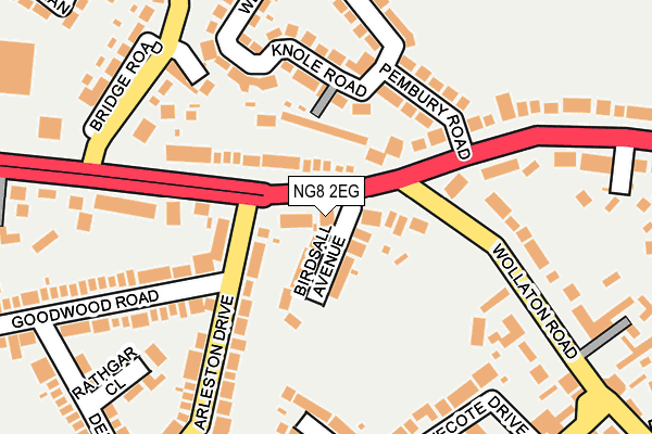 NG8 2EG map - OS OpenMap – Local (Ordnance Survey)