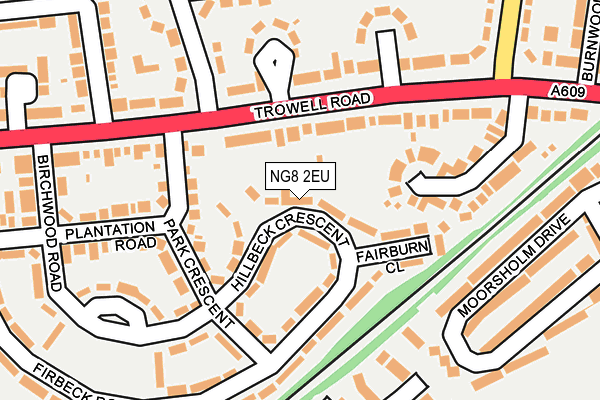 NG8 2EU map - OS OpenMap – Local (Ordnance Survey)