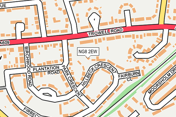 NG8 2EW map - OS OpenMap – Local (Ordnance Survey)