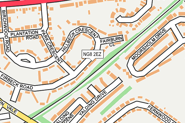 NG8 2EZ map - OS OpenMap – Local (Ordnance Survey)