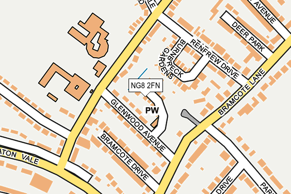 NG8 2FN map - OS OpenMap – Local (Ordnance Survey)