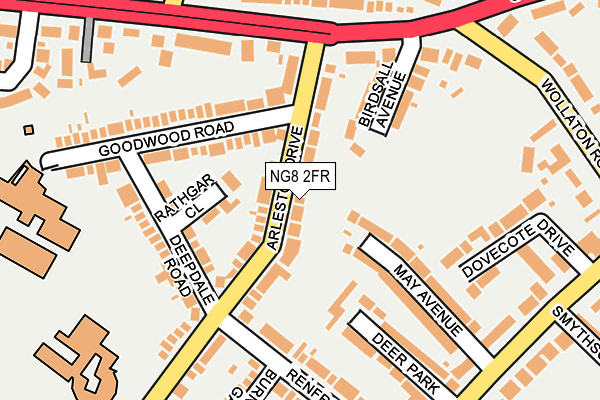 NG8 2FR map - OS OpenMap – Local (Ordnance Survey)