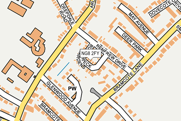 NG8 2FY map - OS OpenMap – Local (Ordnance Survey)