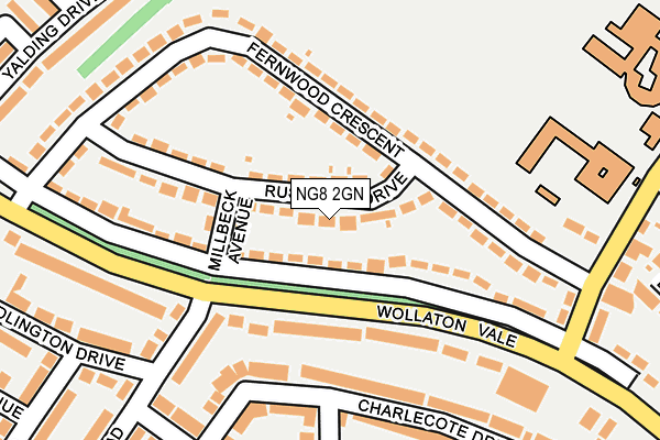 NG8 2GN map - OS OpenMap – Local (Ordnance Survey)
