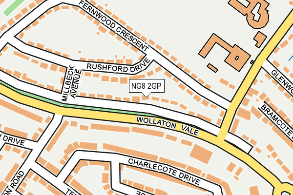 NG8 2GP map - OS OpenMap – Local (Ordnance Survey)