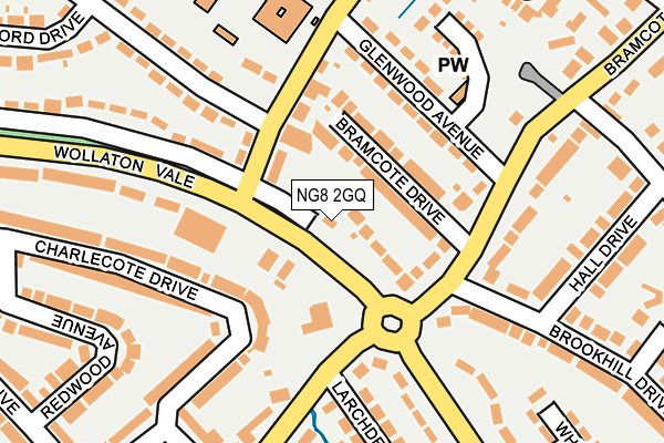 NG8 2GQ map - OS OpenMap – Local (Ordnance Survey)