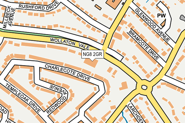 NG8 2GR map - OS OpenMap – Local (Ordnance Survey)