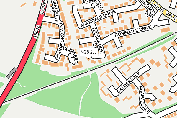 NG8 2JJ map - OS OpenMap – Local (Ordnance Survey)