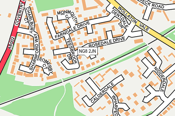 NG8 2JN map - OS OpenMap – Local (Ordnance Survey)