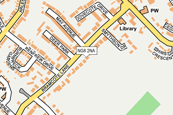 NG8 2NA map - OS OpenMap – Local (Ordnance Survey)