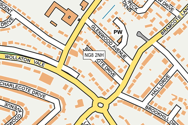 NG8 2NH map - OS OpenMap – Local (Ordnance Survey)