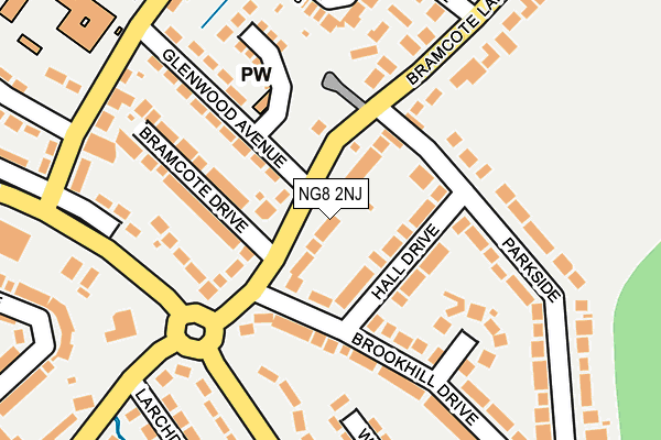 NG8 2NJ map - OS OpenMap – Local (Ordnance Survey)
