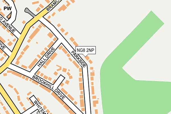 NG8 2NP map - OS OpenMap – Local (Ordnance Survey)