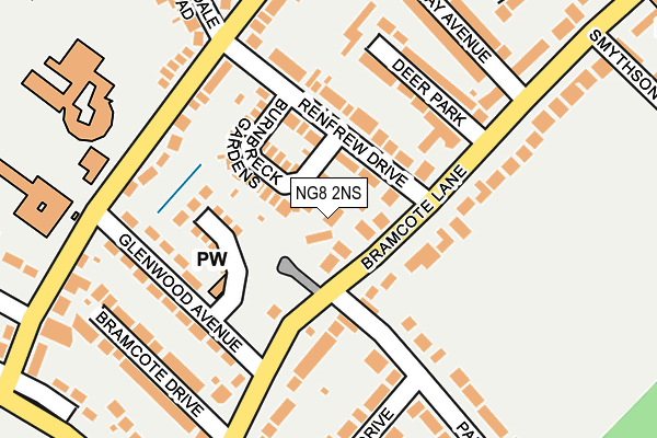 NG8 2NS map - OS OpenMap – Local (Ordnance Survey)