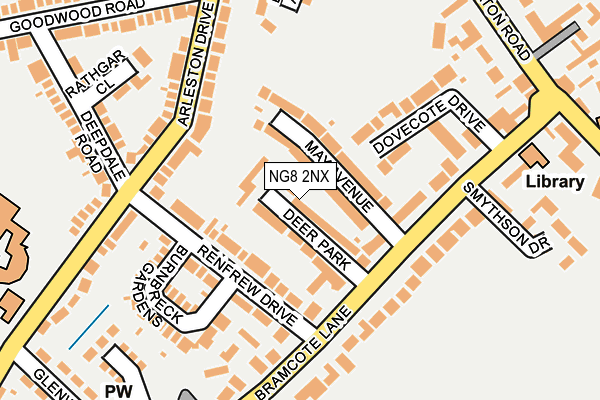 NG8 2NX map - OS OpenMap – Local (Ordnance Survey)