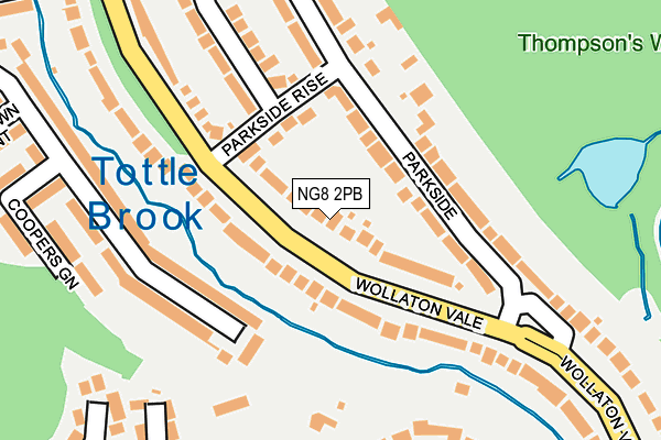 NG8 2PB map - OS OpenMap – Local (Ordnance Survey)