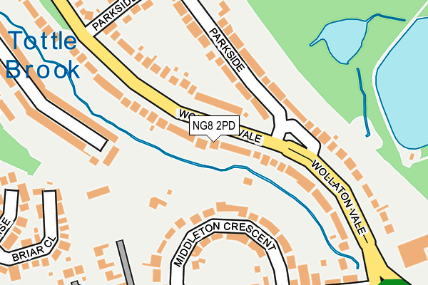 NG8 2PD map - OS OpenMap – Local (Ordnance Survey)