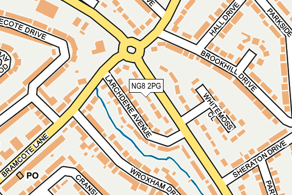 NG8 2PG map - OS OpenMap – Local (Ordnance Survey)