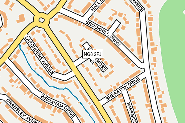 NG8 2PJ map - OS OpenMap – Local (Ordnance Survey)