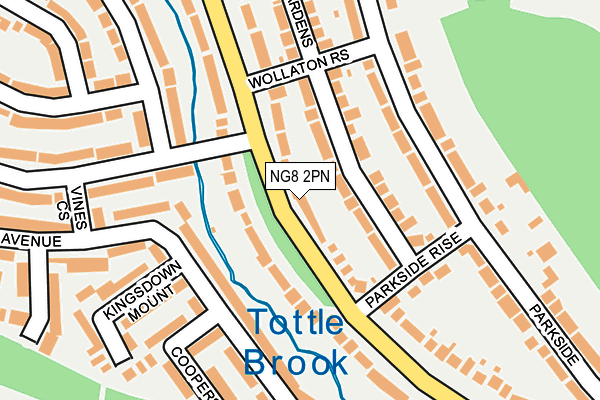 NG8 2PN map - OS OpenMap – Local (Ordnance Survey)