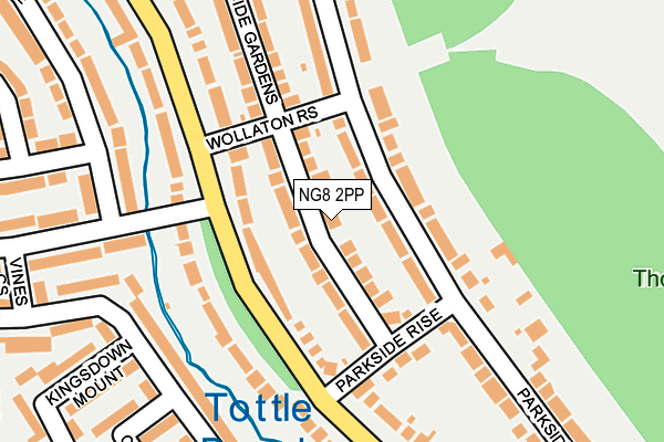 NG8 2PP map - OS OpenMap – Local (Ordnance Survey)