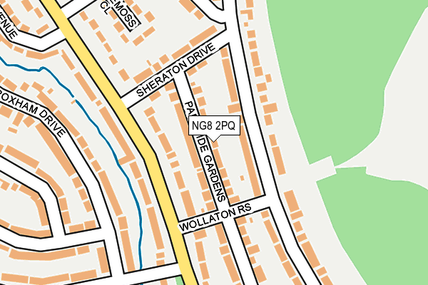 NG8 2PQ map - OS OpenMap – Local (Ordnance Survey)