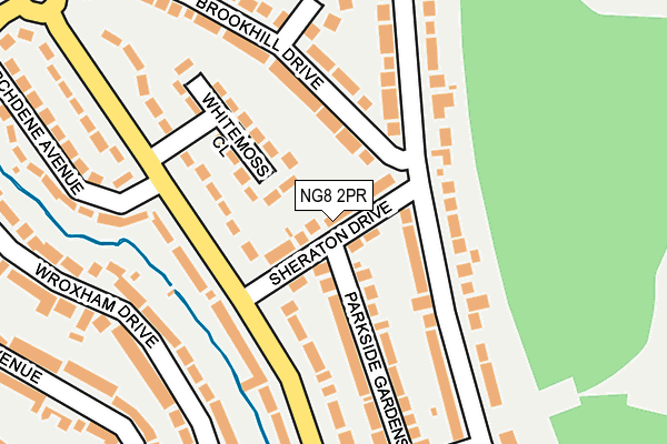 NG8 2PR map - OS OpenMap – Local (Ordnance Survey)