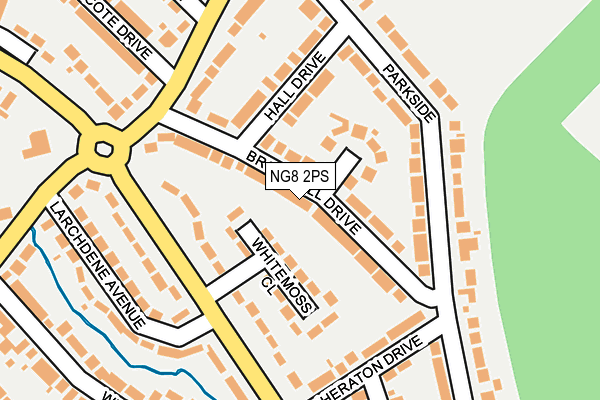 NG8 2PS map - OS OpenMap – Local (Ordnance Survey)