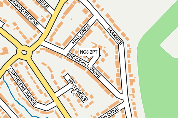 NG8 2PT map - OS OpenMap – Local (Ordnance Survey)