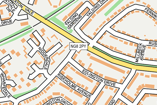 NG8 2PY map - OS OpenMap – Local (Ordnance Survey)