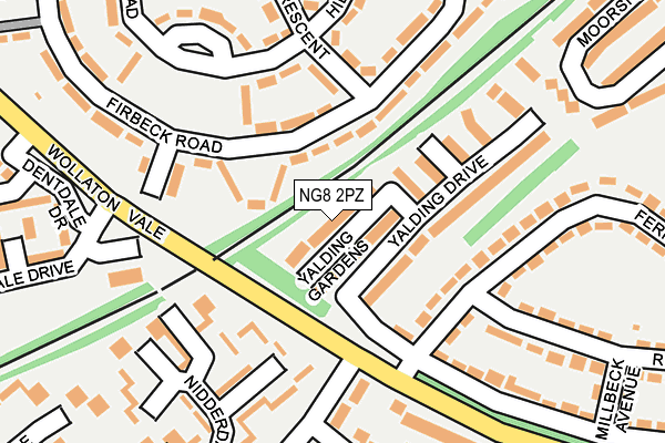NG8 2PZ map - OS OpenMap – Local (Ordnance Survey)