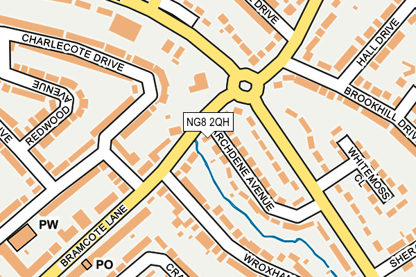 NG8 2QH map - OS OpenMap – Local (Ordnance Survey)