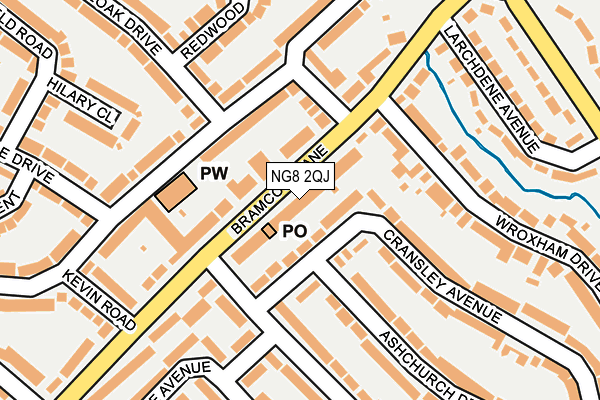 NG8 2QJ map - OS OpenMap – Local (Ordnance Survey)