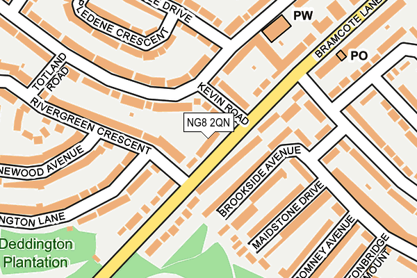 NG8 2QN map - OS OpenMap – Local (Ordnance Survey)