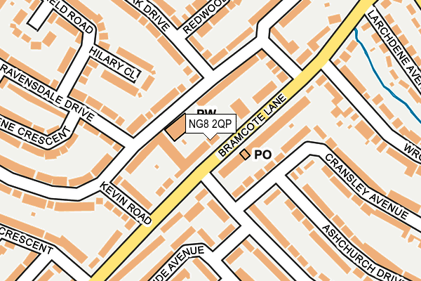 NG8 2QP map - OS OpenMap – Local (Ordnance Survey)