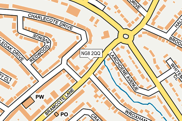 NG8 2QQ map - OS OpenMap – Local (Ordnance Survey)