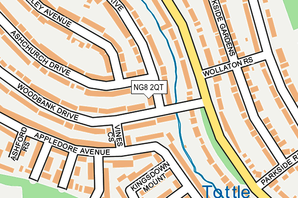 NG8 2QT map - OS OpenMap – Local (Ordnance Survey)