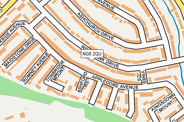 NG8 2QU map - OS OpenMap – Local (Ordnance Survey)