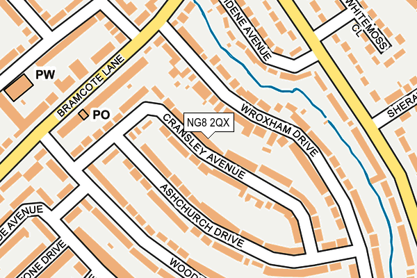 NG8 2QX map - OS OpenMap – Local (Ordnance Survey)