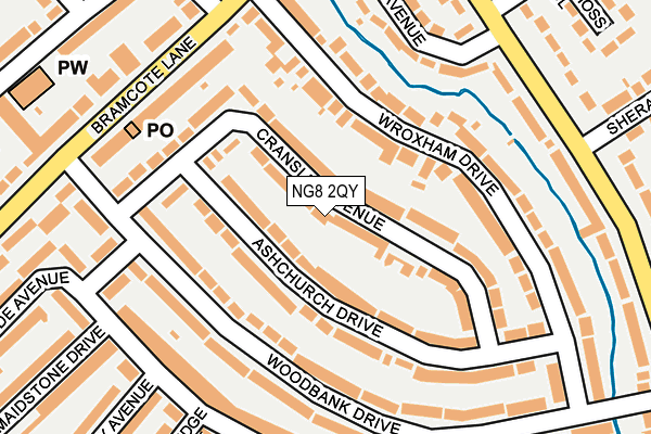 NG8 2QY map - OS OpenMap – Local (Ordnance Survey)