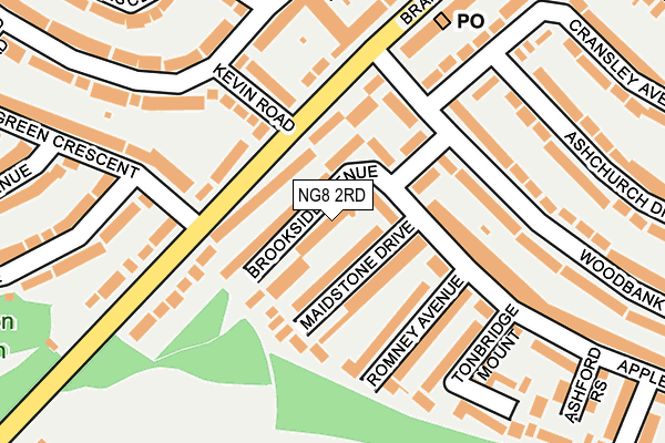 NG8 2RD map - OS OpenMap – Local (Ordnance Survey)