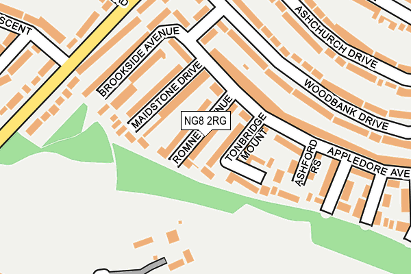 NG8 2RG map - OS OpenMap – Local (Ordnance Survey)