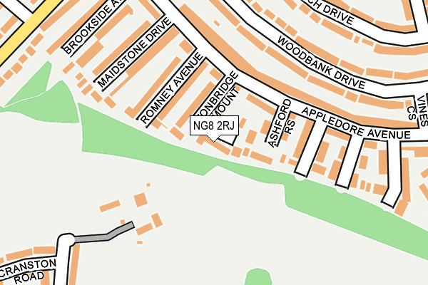 NG8 2RJ map - OS OpenMap – Local (Ordnance Survey)