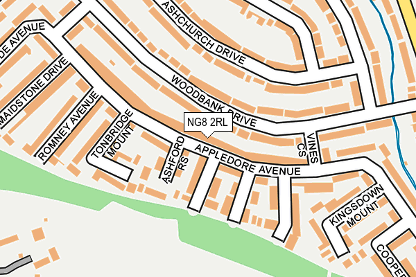 NG8 2RL map - OS OpenMap – Local (Ordnance Survey)