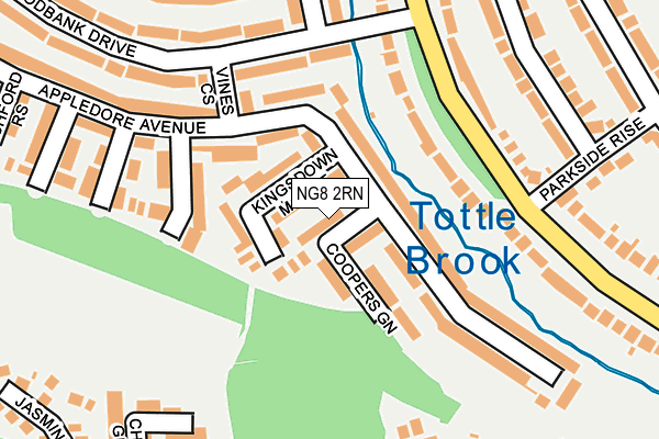 NG8 2RN map - OS OpenMap – Local (Ordnance Survey)