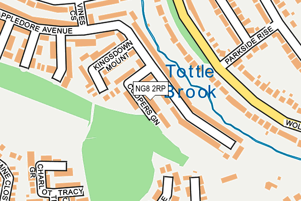 NG8 2RP map - OS OpenMap – Local (Ordnance Survey)