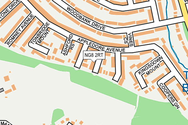 NG8 2RT map - OS OpenMap – Local (Ordnance Survey)