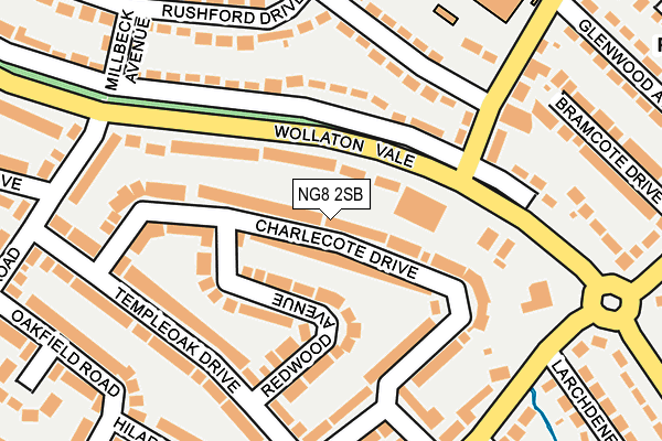 NG8 2SB map - OS OpenMap – Local (Ordnance Survey)