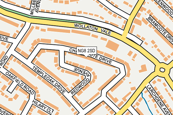 NG8 2SD map - OS OpenMap – Local (Ordnance Survey)