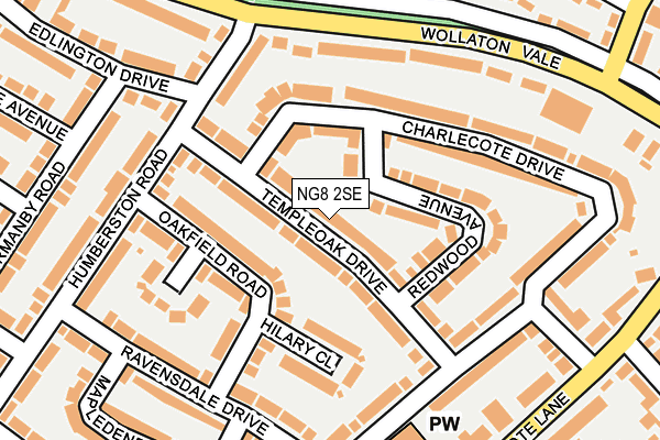 NG8 2SE map - OS OpenMap – Local (Ordnance Survey)